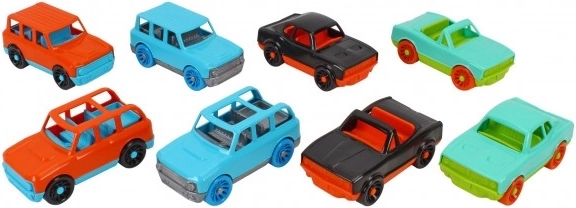 Plastowe autko 10 cm na wolny bieg