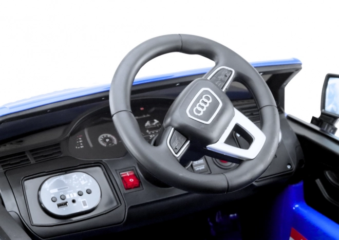 Samochód na baterie Audi Q7, kolor niebieski lakierowany