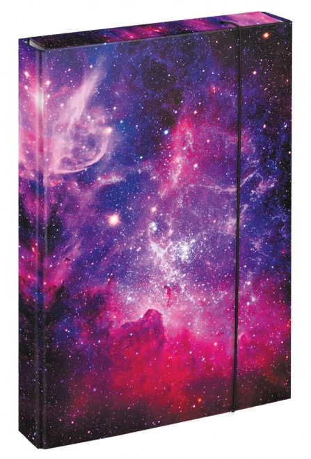 BAAGL Teczki na zeszyty szkolne A4 Jumbo Galaxy