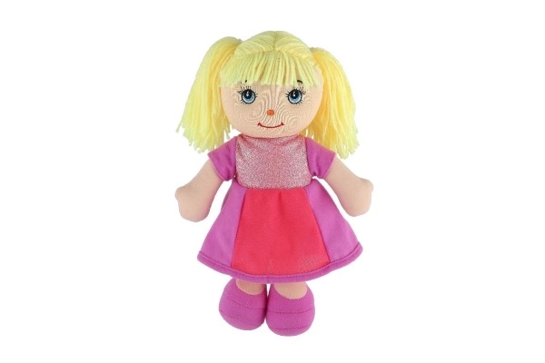 Lalka Culinka szmaciana z blond włoskami tkaninowa 32cm 0m+
