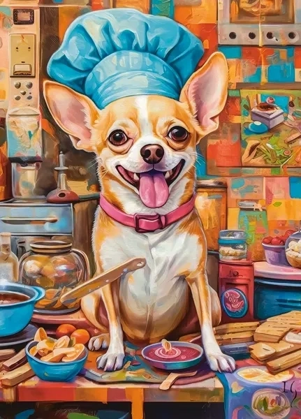 CASTORLAND Puzzle Pies szef kuchni 120 elementów