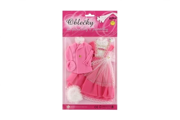 Ubranka dla lalek z akcesoriami - 2 sztuki