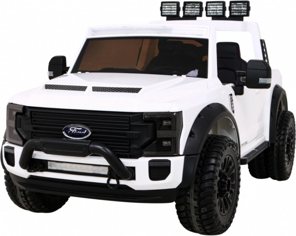 Dziecięcy elektryczny samochód Ford Super Duty pickup – Biały