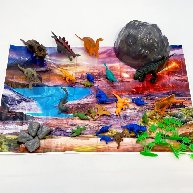 Zestaw figurek Dinozaurów 34 szt. WOOPIE