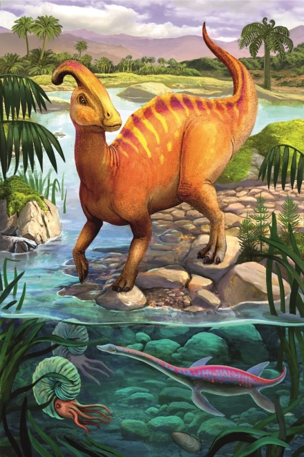 TREFL Puzzle Niesamowite dinozaury: Parasaurolophus 54 kawałki