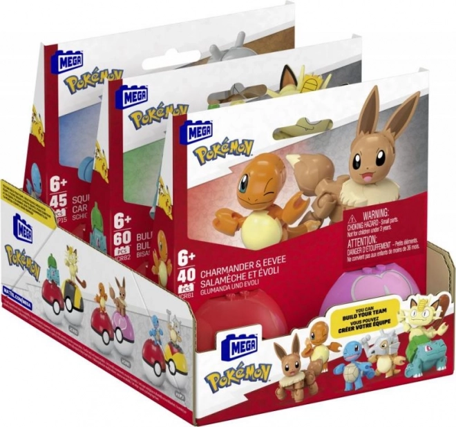 Zestaw konstrukcyjny Pokémon Poké Ball Charmander i Eevee