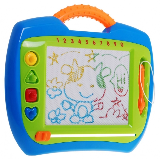Puzzle Dla Wesołych Dzieci 3+ Kreatywna zabawka + stylus + 4 pieczątki + rysunki w 4 kolorach