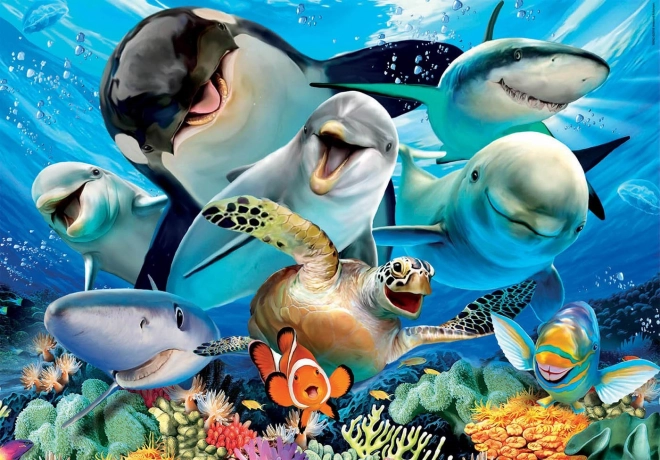 Educa puzzle podwodne selfie 100 elementów