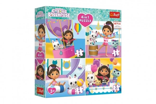 Puzzle Gabby's Dollhouse 4w1