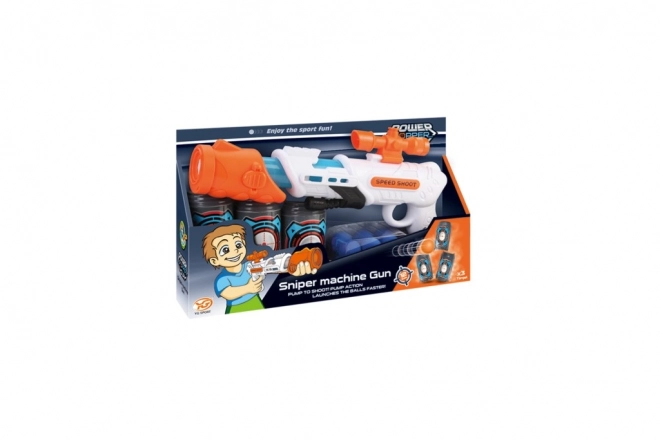 Pistolet na piankowe kulki 34 cm