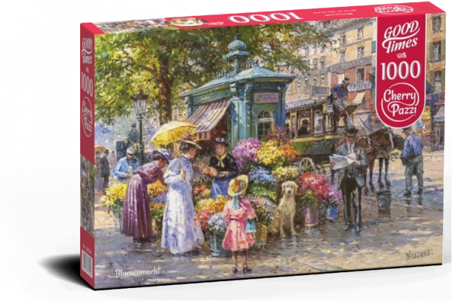 Puzzle Kwiecisty Rynek CHERRY PAZZI 1000 elementów