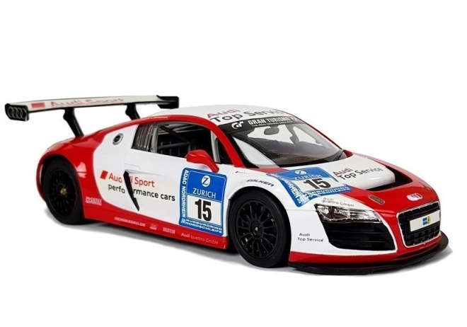 Rastar Audi R8 LMS zdalnie sterowany samochód 1:14 biało-czerwony