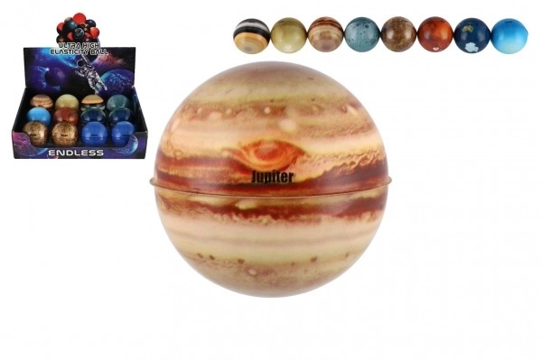 Ekstremalnie skacząca piłka z motywem planet