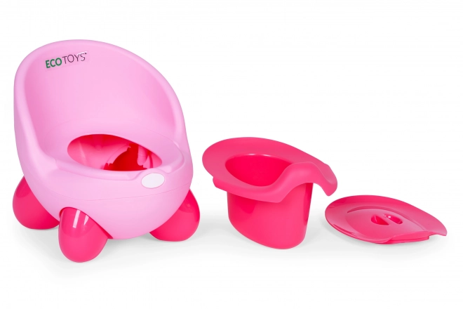 Nocnik dziecięcy z wyjmowaną wkładką i antypoślizgowymi nogami ECOTOYS