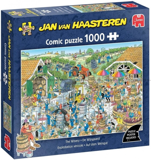 Puzzle Zwycięskie wino 1000 elementów Jan van Haasteren