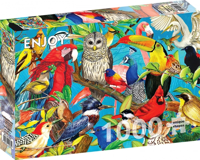 Puzzle Pierzaste Szaleństwo 1000 Części