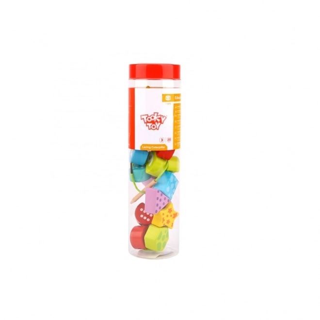 Drewniana sznurowa gąsienica TOOKY TOY