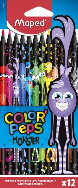 Kredki trójkątne Maped Color'Peps Monster 12 szt.