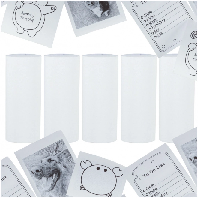 Rolka papieru termicznego do mini drukarki 5,7 cmx4,5 m 5 sztuk