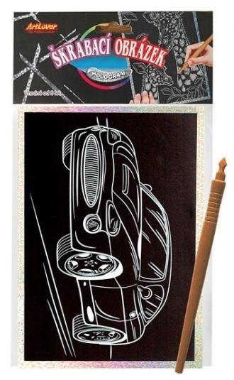 Holograficzny obrazek do drapania samochód