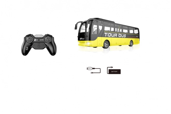 Niebieski autobus RC na zdalne sterowanie