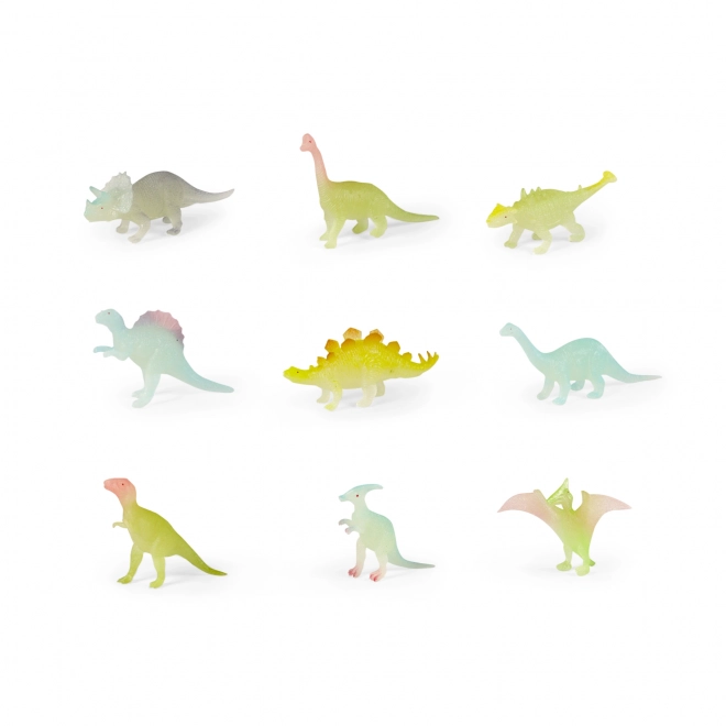 Dinozaury świecą w ciemności 9 szt. w woreczku