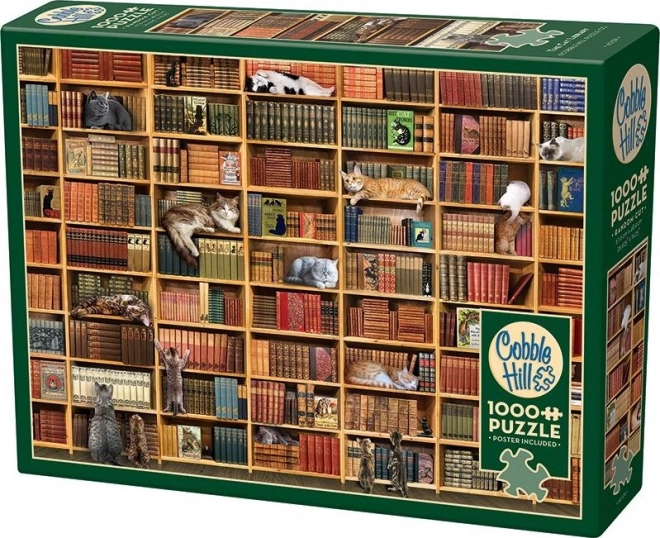 Puzzle Kotowa Biblioteczka 1000 części