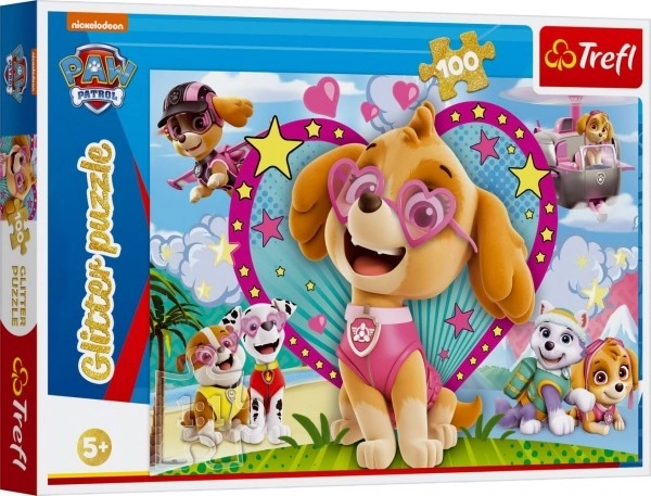 Puzzle brokatowe Psi Patrol