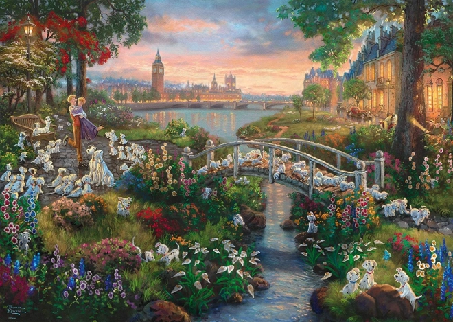 Puzzle 101 Dalmatyńczyków 1000 elementów