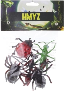 zestaw plastikowych owadów 5 szt. w woreczku