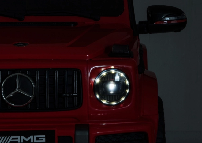 Dziecięcy samochód na akumulator Mercedes G63 czerwony