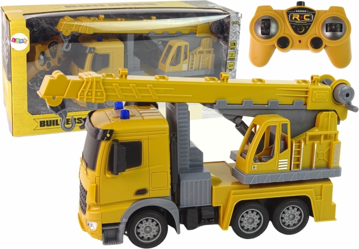 RC żuraw budowlany 2.4 GHz żółty 1:12