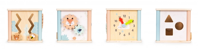 Drewniane edukacyjne klocki Ecotoys