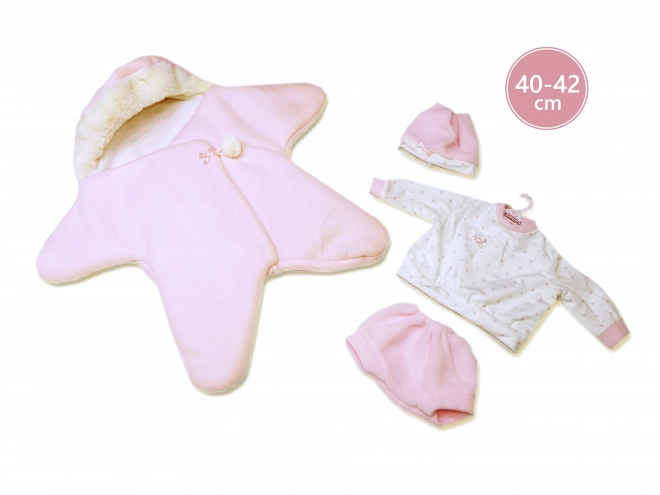 Llorens M740-38 ubranko dla lalki niemowlaka NEW BORN rozmiar 40-42 cm