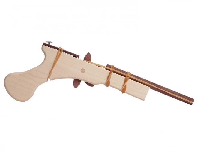 Fauna drewniany pistolet na gumki