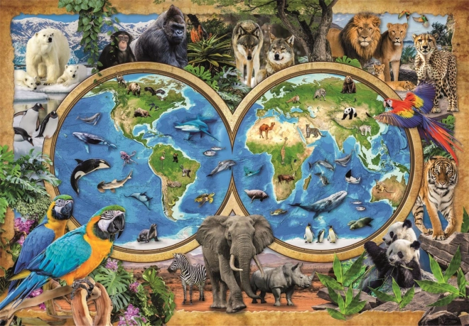 Puzzle CLEMENTONI Niesamowity świat zwierząt 300 elementów