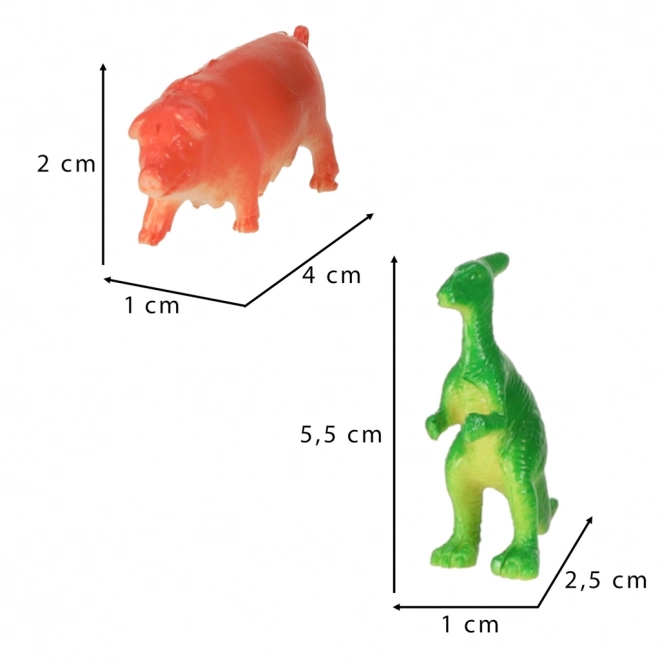 Figurki zwierząt - mix 48 szt.