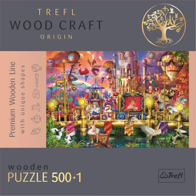 Drewniane puzzle Magiczny świat 501 elementów