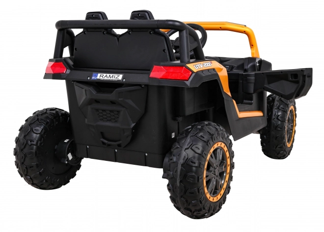 Buggy UTV 2000M samochód wyścigowy z baterią + dźwięki MP3, światła + pilot + start wolny – Złoty