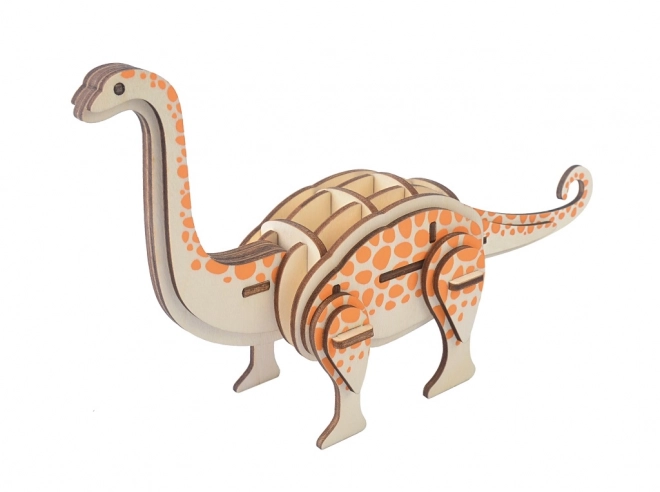 Woodcraft Drewniane 3D puzzle Brontosaurus