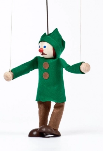 Gerlich drewniana marionetka myśliwy Miloš 12 cm