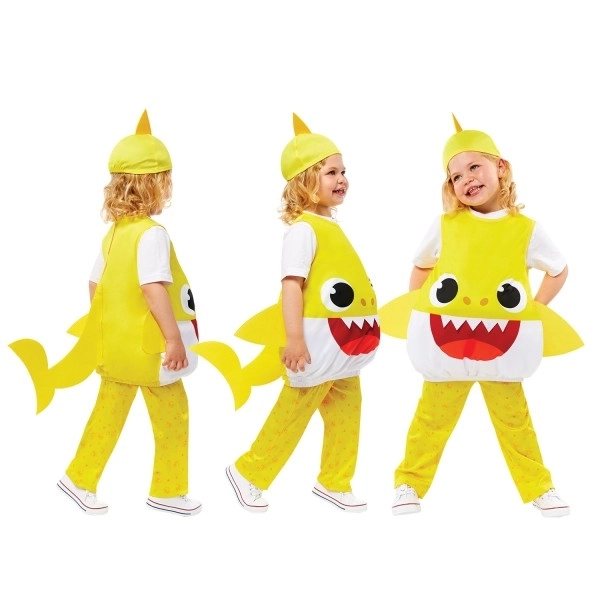 Kostium Baby Shark żółty dla dzieci 3-4 lata