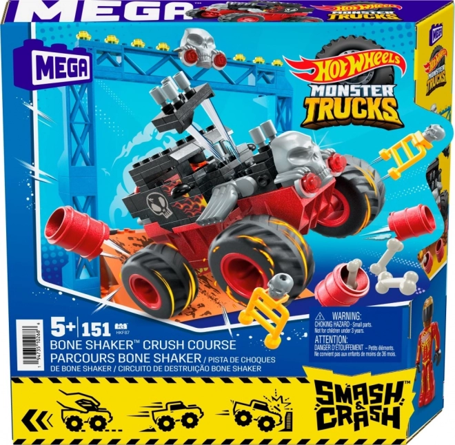 Hot Wheels Monster Truck Zestaw Konstrukcyjny 151 el. Auto + Rampa