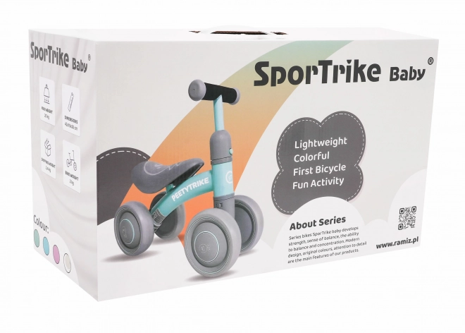 Pierwszy dziecięcy rower crossover PettyTrike Różowy czterokołowy rower SporTrike Rider