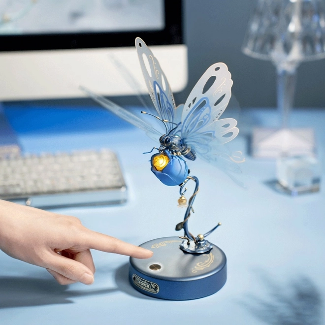 RoboTime 3D mechaniczna układanka Niebieski motyl
