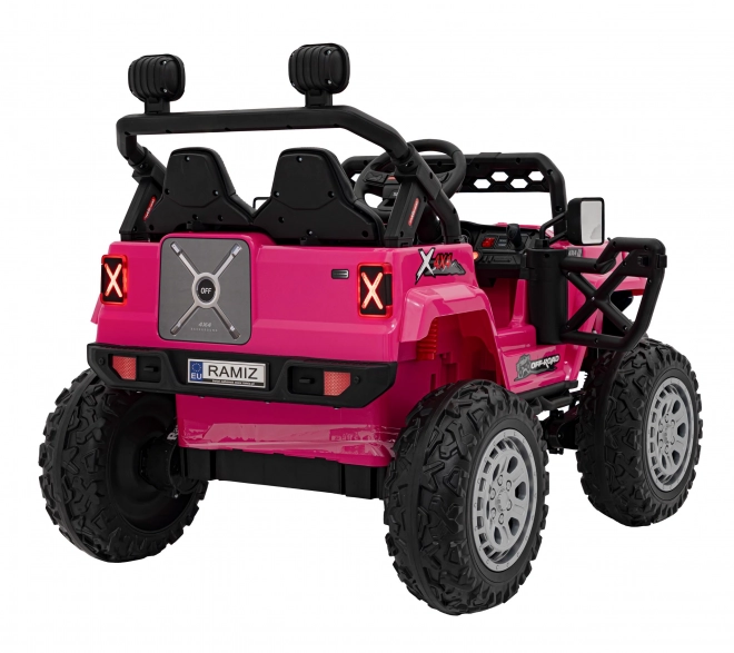 Off Road różowy dziecięcy samochód elektryczny