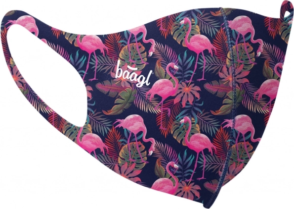 Baagl antybakteryjna maseczka dla dorosłych – Flamingo