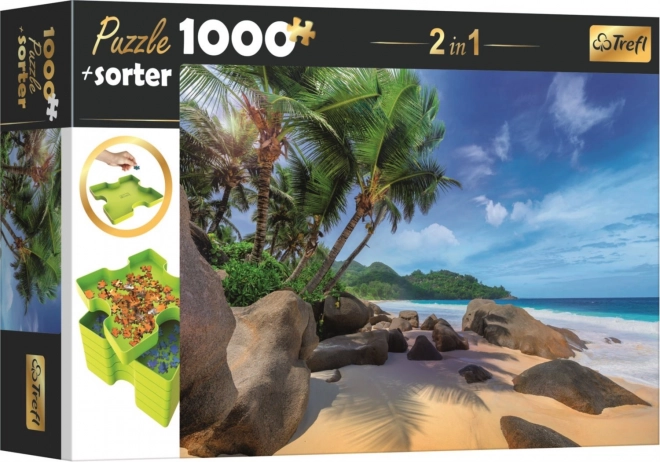 Puzzle z sorterem egzotyczna plaża 1000 elementów