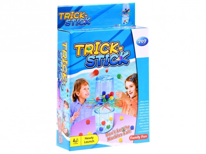 Zręcznościowa gra Trick Stick spadające kulki