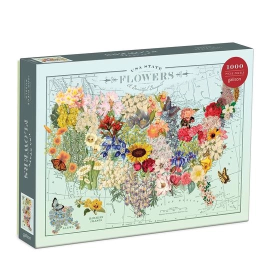 Puzzle kwiaty USA 1000 elementów